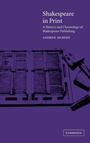 Cover: Shakespeare in Print - Cambridge University Press