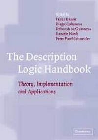 Enlarge image Cover: The Description Logic Handbook - Cambridge University Press