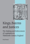 Cover: Kings, Barons and Justices - Cambridge University Press