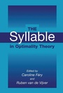 Cover: The Syllable in Optimality Theory - Cambridge University Press