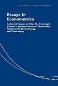 Cover: Essays in Econometrics - Cambridge University Press