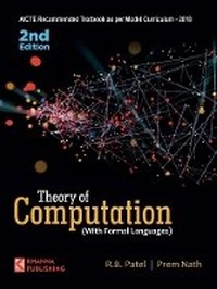 Enlarge image Cover: Theory of Computation (with Formal Languages) - Khanna Publishing House