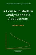 Cover: A Course in Modern Analysis and its Applications - Cambridge University Press