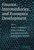Cover: Finance, Intermediaries, and Economic Development - Cambridge University Press