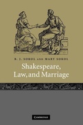Cover: Shakespeare, Law, and Marriage - Cambridge University Press