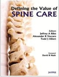 Enlarge image Cover: Defining the Value of Spine Care - Jaypee Brothers Medical Publishers