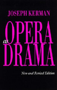 Enlarge image Cover: Opera as Drama - University of California Press