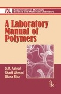Cover: A Laboratory Manual of Polymers: Volume I - I K International Publishing House Pvt. Ltd