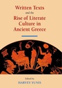 Cover: Written Texts and the Rise of Literate Culture in Ancient Greece - Cambridge University Press