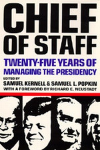 Enlarge image Cover: Chief of Staff - University of California Press