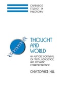 Cover: Thought and World - Cambridge University Press