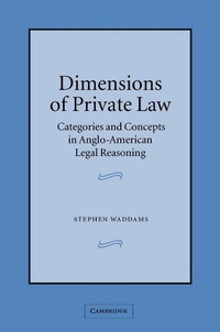 Abbildung von: Dimensions of Private Law - Cambridge University Press