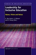 Cover: Leadership for Inclusive Education - Brill