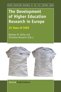 Cover: The Development of Higher Education Research in Europe - Brill