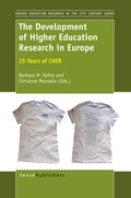 Cover: The Development of Higher Education Research in Europe - Brill