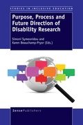 Cover: Purpose, Process and Future Direction of Disability Research - Brill