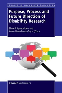 Enlarge image Cover: Purpose, Process and Future Direction of Disability Research - Brill