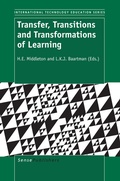 Cover: Transfer, Transitions and Transformations of Learning - Brill
