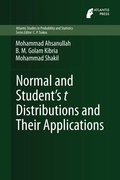 Cover: Normal and Student&acute;s t Distributions and Their Applications - Atlantis Press (Zeger Karssen)