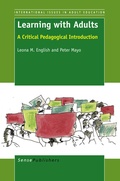 Cover: LEARNING WITH ADULTS - Sense Publishers