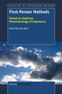 Cover: First-Person Methods - Sense Publishers