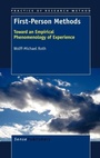 Cover: First-Person Methods - Sense Publishers