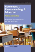 Cover: Hermeneutic Phenomenology in Education - Sense Publishers
