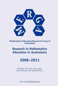 Cover: Research in Mathematics Education in Australasia 2008-2011 - Sense Publishers