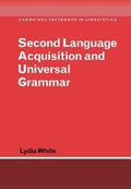 Cover: Second Language Acquisition and Universal Grammar - Cambridge University Press