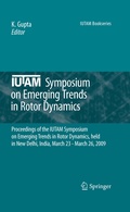 Cover: IUTAM Symposium on Emerging Trends in Rotor Dynamics - Springer