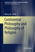 Cover: Continental Philosophy and Philosophy of Religion - Springer