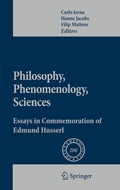 Cover: Philosophy, Phenomenology, Sciences - Springer