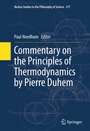 Cover: Commentary on the Principles of Thermodynamics by Pierre Duhem - Springer