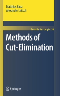 Enlarge image Cover: Methods of Cut-Elimination - Springer
