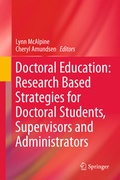 Cover: Doctoral Education: Research-Based Strategies for Doctoral Students, Supervisors and Administrators - Springer