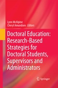 Cover: Doctoral Education: Research-Based Strategies for Doctoral Students, Supervisors and Administrators - Springer