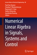 Cover: Numerical Linear Algebra in Signals, Systems and Control - Springer