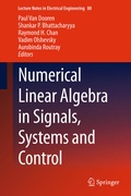 Cover: Numerical Linear Algebra in Signals, Systems and Control - Springer