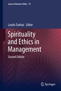 Cover: Spirituality and Ethics in Management - Springer