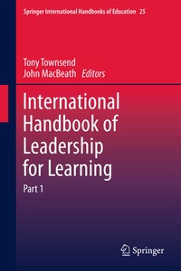 Enlarge image Cover: International Handbook of Leadership for Learning - Springer