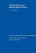 Cover: A Short Course on Banach Space Theory - Cambridge University Press