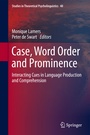 Cover: Case, Word Order and Prominence - Springer