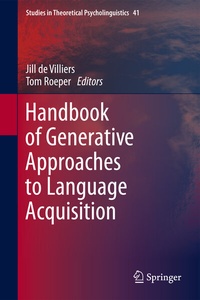 Abbildung von: Handbook of Generative Approaches to Language Acquisition - Springer