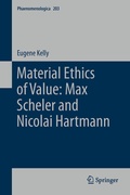 Cover: Material Ethics of Value: Max Scheler and Nicolai Hartmann - Springer