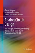 Cover: Analog Circuit Design - Springer