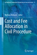 Cover: Cost and Fee Allocation in Civil Procedure - Springer