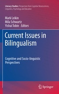Cover: Current Issues in Bilingualism - Springer