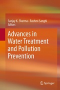 Cover: Advances in Water Treatment and Pollution Prevention - Springer