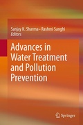 Cover: Advances in Water Treatment and Pollution Prevention - Springer