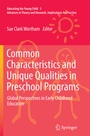 Cover: Common Characteristics and Unique Qualities in Preschool Programs - Springer